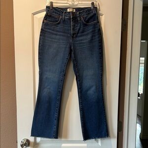 Madewell midrise kick out jeans 27